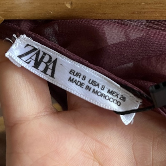 NWT ZARA Long semisheer flowy tie dye gown - Picture 14 of 16